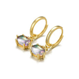 Colorful Stone Earrings Silver 925 Drop Earrings Wedding Party Gift
