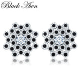 925 Silver Snowflake Stud Earrings for Women T203