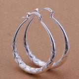 925 Stamp Silver Wedding Hook High Earring Jewelry