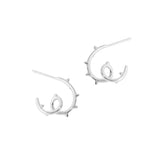 SHANICE 925 Silver Irregular Fujie Stud Earrings Women Jewelry Geometric Punk