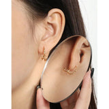 SHANICE 925 Silver Irregular Fujie Stud Earrings Women Jewelry Geometric Punk