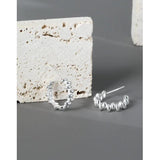 SHANICE 925 Silver Stud Earrings Women Gift Minimalist Geometric Peas