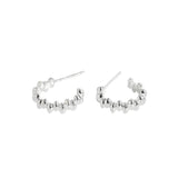 SHANICE 925 Silver Stud Earrings Women Gift Minimalist Geometric Peas