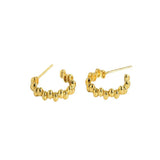 SHANICE 925 Silver Stud Earrings Women Gift Minimalist Geometric Peas