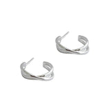 SHANICE INS 925 Silver X Stud Earrings Stylish Jewelry