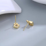 925 Silver Stud Earrings CZ Korea Women's Jewelry Small Earrings