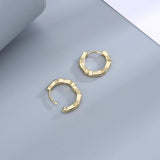 S925 Silver Classic Hoop Earrings Small Circle Hip Hop Jewelry