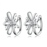 925 Silver Star Stud Earrings Sweet Fine Jewelry for Women