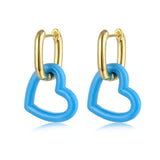 Heart Shaped Love Earrings for Women Wedding Jewelry Gift
