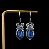 925 Silver Natural Rhodochrosite Drop Earrings