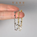 925 Sterling Silver Vintage Long Tassel Earrings Goddess Party Jewelry