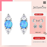 12mm Opal Stud Earrings 925 Silver Wedding Jewelry Oval Lady Party