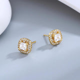 S925 Sterling Silver Earring 4mm Zircon Stud Earrings