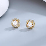 S925 Sterling Silver Earring 4mm Zircon Stud Earrings