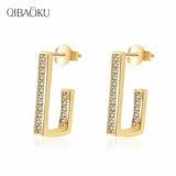 S925 Silver Zircon Hoop Earrings Circle Ear Jewelry Gift for Women