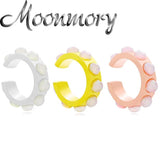 Moonnory 925 Silver Opal Clip Earring Romantic Ear Cuff No Piercing