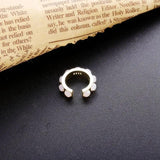 Moonnory 925 Silver Opal Clip Earring Romantic Ear Cuff No Piercing