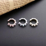 Moonnory 925 Silver Opal Clip Earring Romantic Ear Cuff No Piercing