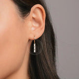 S925 Rainbow Zircon Stud Earring Colorful Crystal Fine Earrings