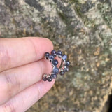 Cordierite/Iolite 925 Silver Stud Earrings for Women