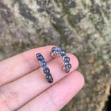 Cordierite/Iolite 925 Silver Stud Earrings for Women