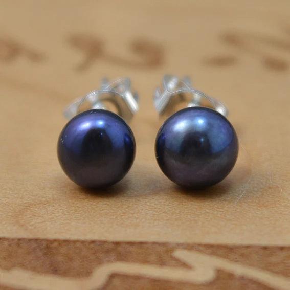 Freshwater Pearl Earrings 925 Silver Stud