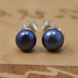 Freshwater Pearl Earrings 925 Silver Stud
