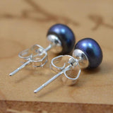 Freshwater Pearl Earrings 925 Silver Stud