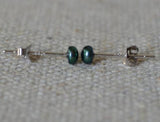 Peacock Pearl Stud Earrings 4mm Silver Charming Bridesmaid Gift