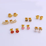 Gold-Plated Weekly Earrings for Women