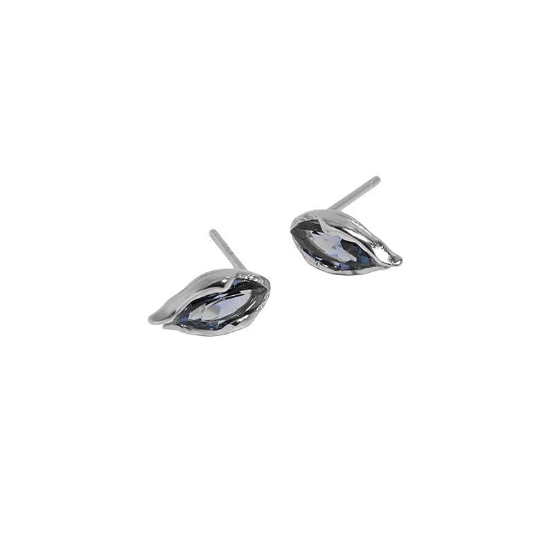 925 Sterling Silver 4A Zircon Stud Earrings for Women