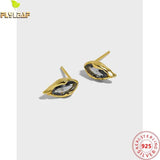 925 Sterling Silver 4A Zircon Stud Earrings for Women