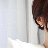 Micro Inlaid Cubic Zircon Earrings Romantic Jewelry