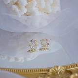Micro Inlaid Cubic Zircon Earrings Romantic Jewelry