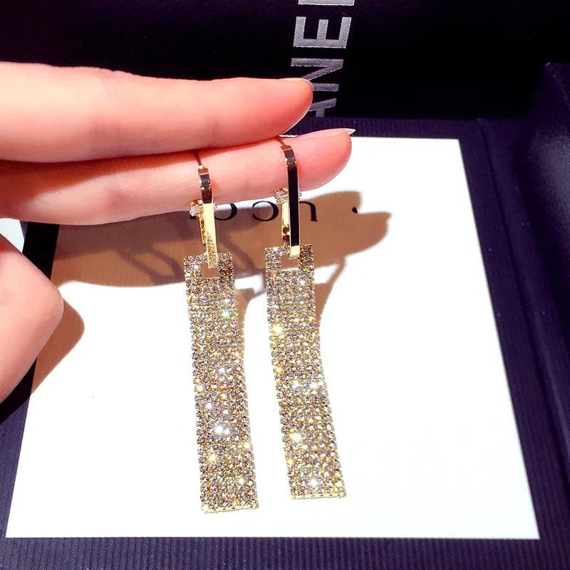 Geometry Drop Earrings Brilliant Jewelry Pendant