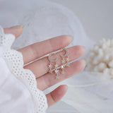14K Real Long Tassel Temperament Stud Earring Anniversary Jewelry