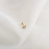 925 Sterling Silver Zircon Crown Stud Earrings
