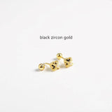925 Silver Small Crown Zircon Stud Earring