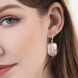 Women's Zircon Pearl Earrings Natural Oversized Pearls Stud Earrings