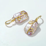 Women's Zircon Pearl Earrings Natural Oversized Pearls Stud Earrings
