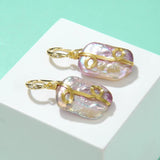 Women's Zircon Pearl Earrings Natural Oversized Pearls Stud Earrings
