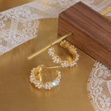 Charm Pearl Stud Earring Wedding Jewelry Pendant Accessories Gift