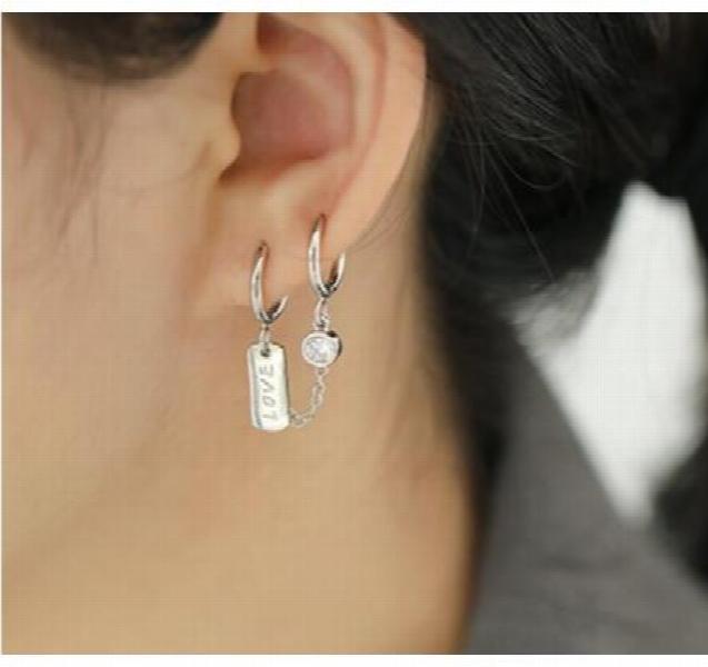 SHANICE 925 Silver CZ Tassel Earrings For Women