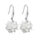 Zircon 925 Sterling Silver Drop Earrings for Wedding Gift