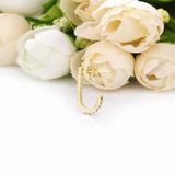 Moonnory Letter J Crystal Wedding Earrings