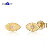925 Silver Evil Eye Stud Earrings Small Girls Fine Jewelry