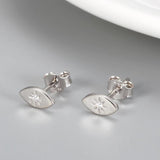 925 Silver Evil Eye Stud Earrings Small Girls Fine Jewelry