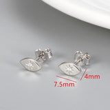 925 Silver Evil Eye Stud Earrings Small Girls Fine Jewelry