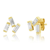 Zircon Stud Earrings 925 Silver Jewelry for Women