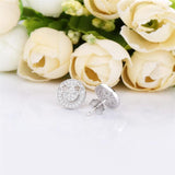 925 Silver Moon & Star Earring, Smile Stud for Women